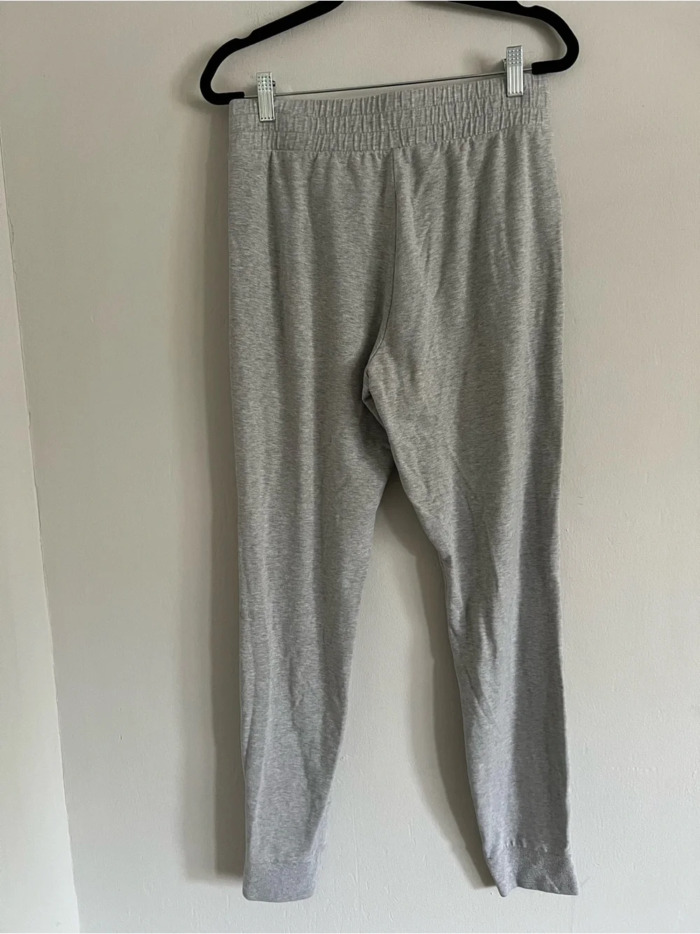 Alo Unwind Heathered Gray High Rise Cotton Blend Relaxed Ankle Sweatpants Sz M